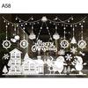 Puntos Home Christmas Decoration Wall Window Glass Xmas Stickers Decal Patch Decor