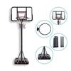DEVESSPORT Panier De Basket - Réglable 1,90-3,05m - Base Mobile - Extérieur - Arceau Ø47cm