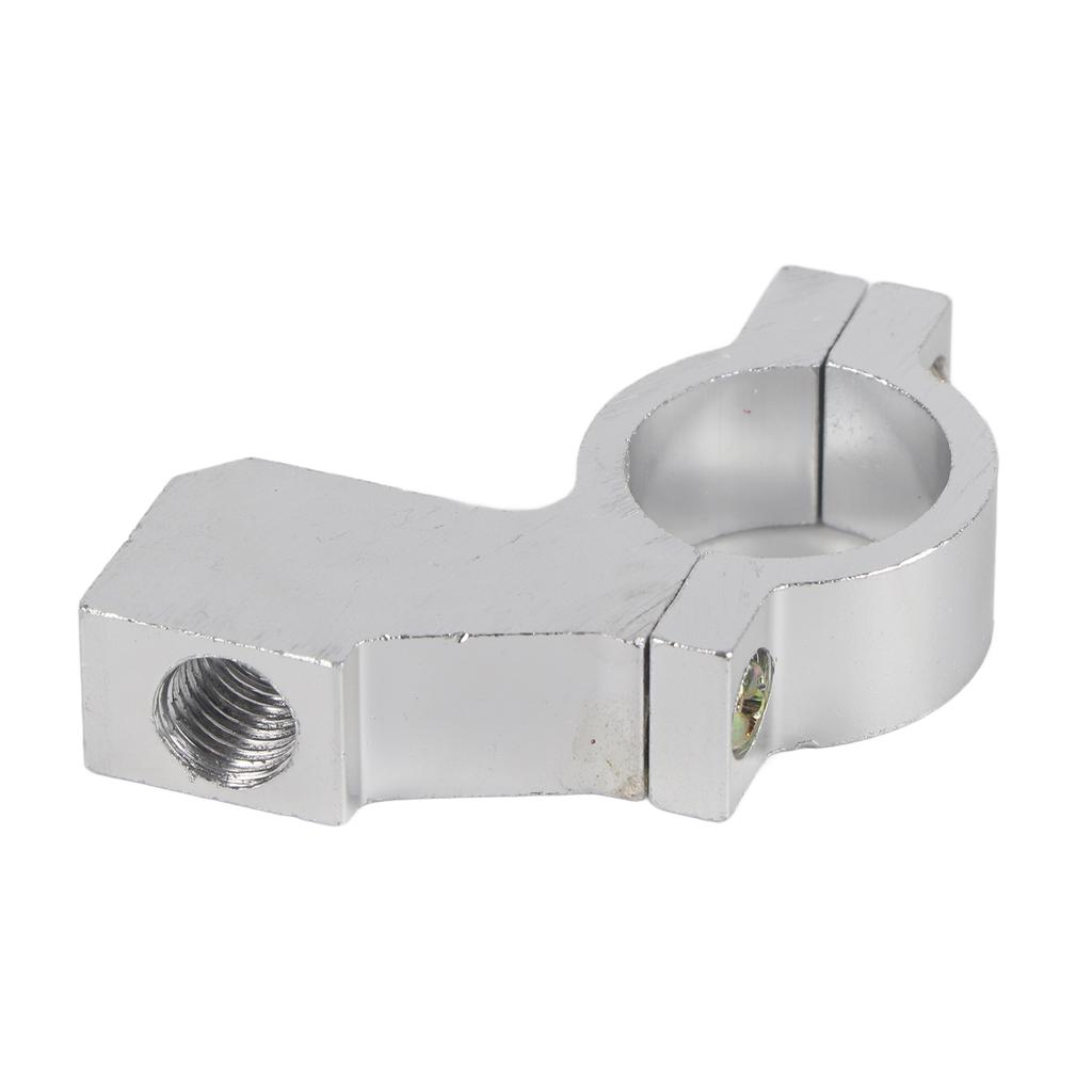 10mm Motorcycle Rearview Mirror Bracket Handlebar Mount Mirror Adapter Holder Clamp Silver