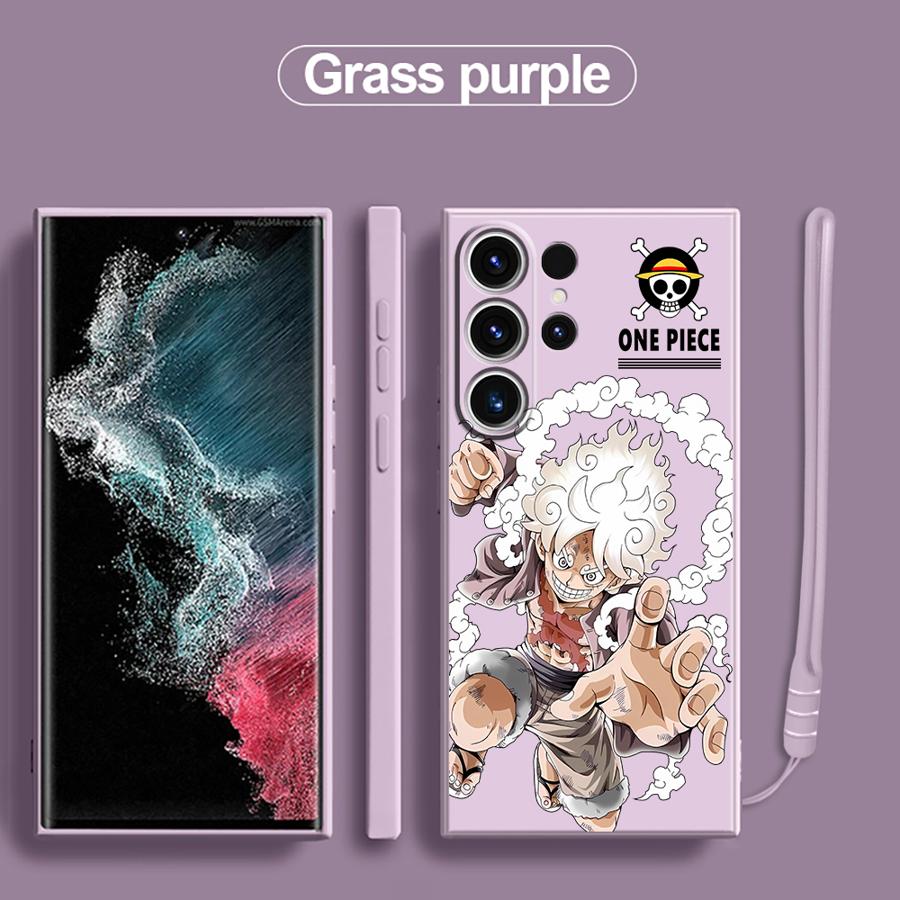 Мультяшный милый чехол для телефона One Piece для Samsung Galaxy S25 S25Edge S21 Plus S22 S20 FE Note 20 10 Ultra S24 Ultra S23
