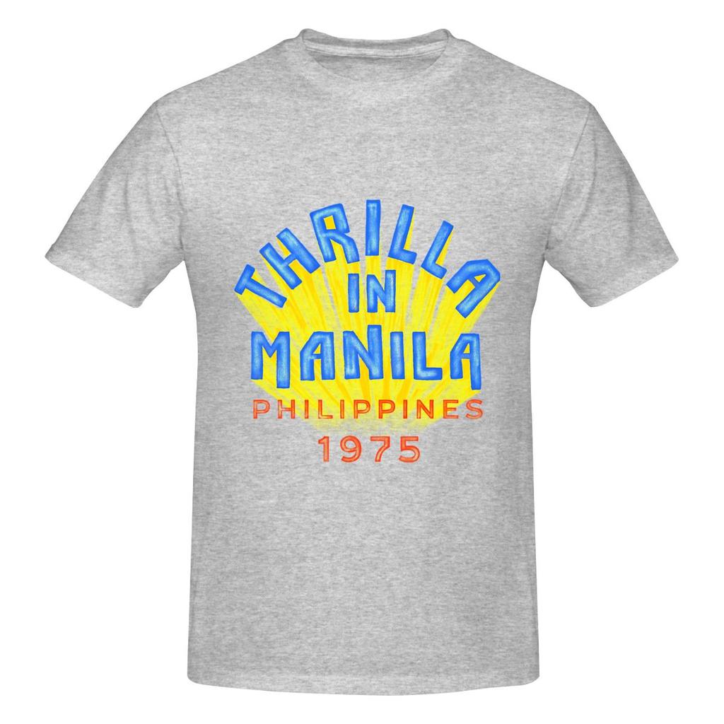 Thrilla In Unisexila Philippines 1975 Couple Style Tshirt Sweetcool Vibe Fine Workunisexship Short Sleeve