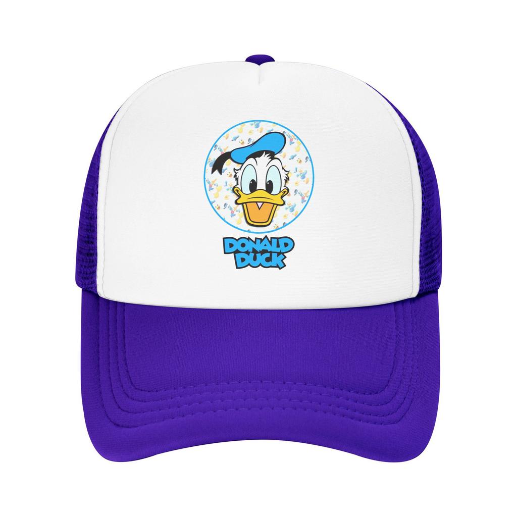 Кепка-Snapback с Дональдом Даком для Мужчин Женщин Охлаждающая Дышащая Сетчатая Боковая Солнцезащитная Кепка Регулируемая Посадка Для Повседневной Носки