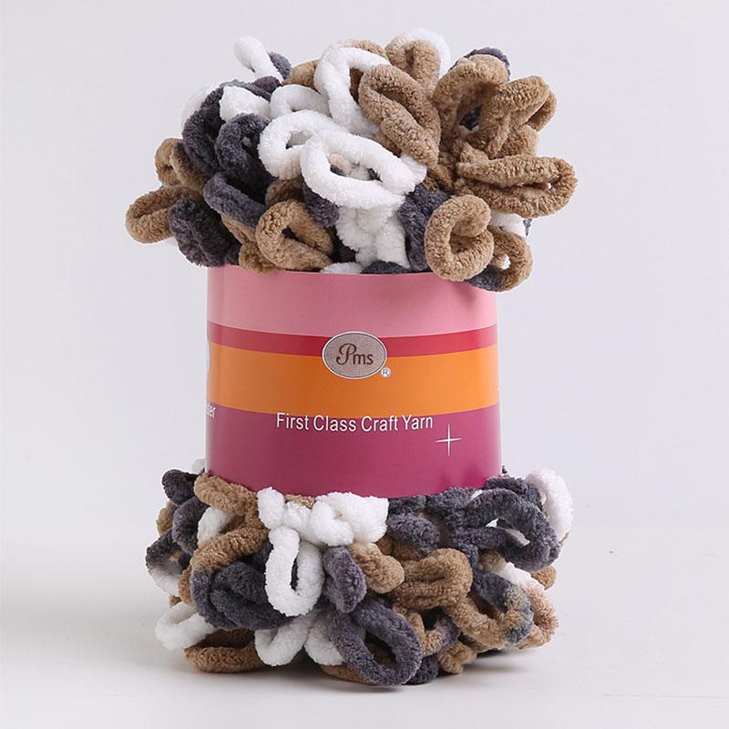 100g Velvet Chunky Yarn Crochet Scarf Finger Knitting Blanket DIY Hand-Woven Bulky Yarn Looped