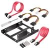 2.5 Inch SSD To 3.5 Inch Internal Hard Disk Drive Mounting Kit Bracket with SATA Data Cables and