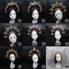 Parts Vintage Gothic Lolita Tiara Sun Goddess Headwear DIY Crown Material Kits Wedding Headpiece