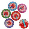 Wooden Colorful Clock Cognition Clocks for Kids Early Preschool Teaching Aids