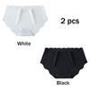 2 шт. трусы, трусики без следов, женские ледяные шелковые трусы для спорта и фитнеса, женские трусы, ягодицы, хлопковые антибактериальные промежности, до середины талии