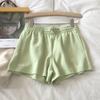 Летние дышащие универсальные свободные домашние шорты с широкими штанинами для студентов, спортивные шорты для женщин