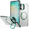 For Samsung Galaxy A05 4G Clear Phone Case with Lens Kickstand Cover Compatible with MagSafe