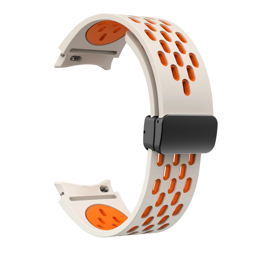 Силиконовый ремешок для Samsung Galaxy Watch 7 6 5 4 40 мм 44 мм 5Pro 45 мм Магнитная застежка No Gaps Band 6 Classic 43 мм 47 мм 42 Браслет