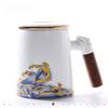 White Porcelain Tea Infuser Office Cup