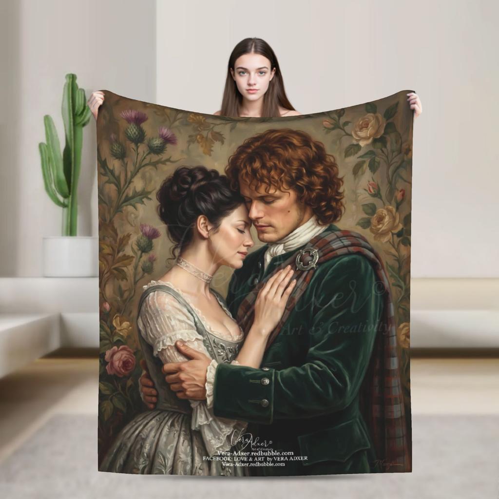 Плед Outlander Путешественнический фланелевый плед для спальни Теплый мягкий Постельное покрывало индивидуального качества Подарок на день рождения