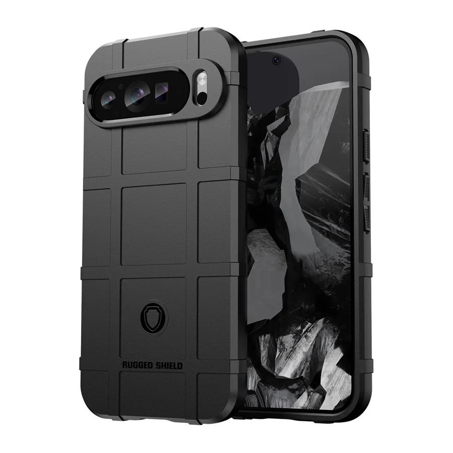 Прочный Гибридный Бронированный Нескользящий Матовый Чехол Для Google Pixel 10 9 Pro XL 8 7A ТПУ Четыре Угла Ударопрочный Амортизирующий Защитный Чехол
