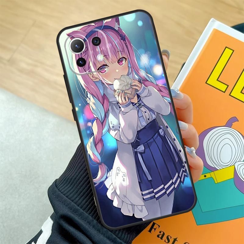 Чехол Minato Aqua Hololive для Xiaomi 15 Ultra 13 14 Pro 11T 12T 13T 14T POCO F5 F6 F7 Pro X3 X5 X6 X7 Pro