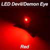 1 Pair Red Led Demon Eye Projector Lens Headlights Retrofit Car Light Accessories