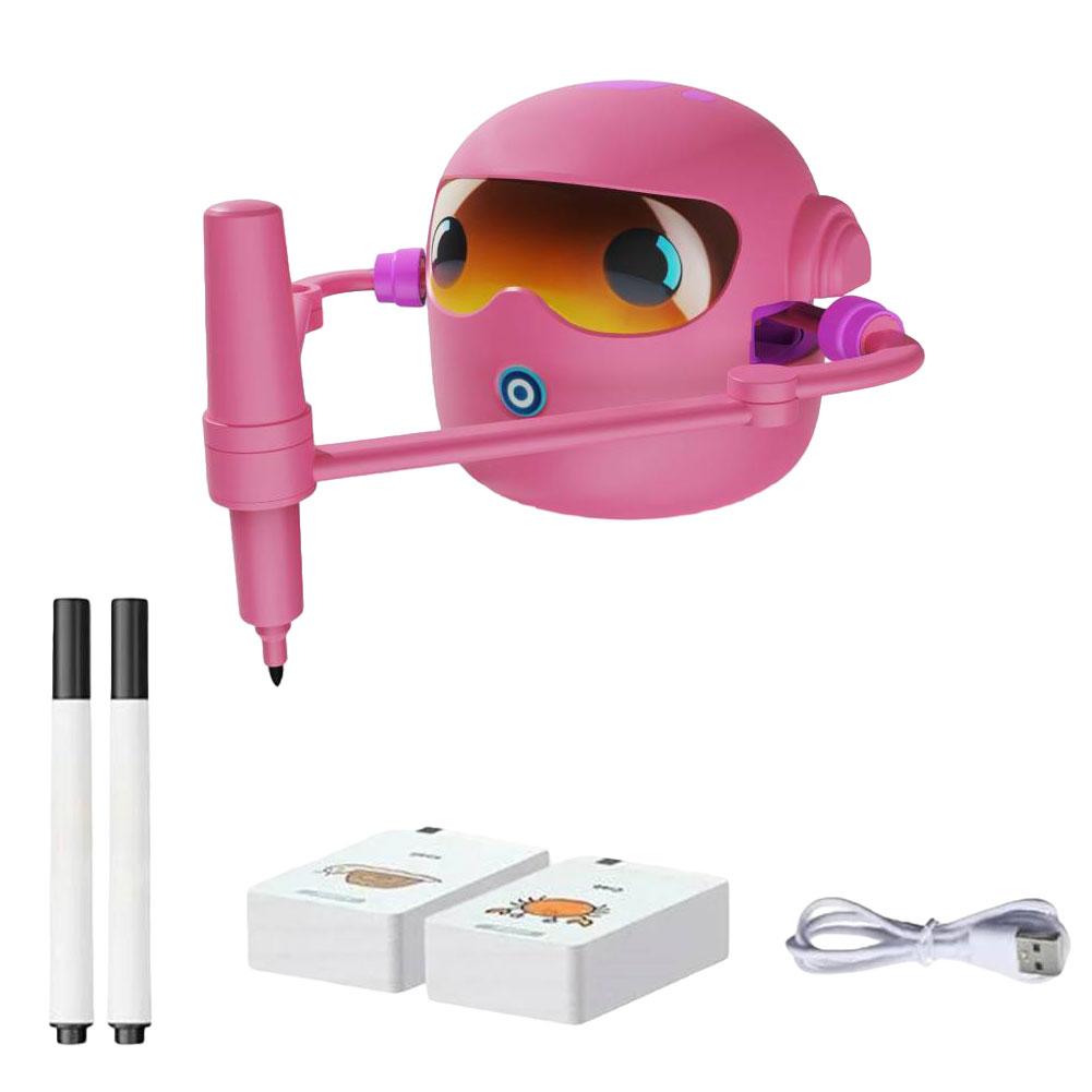 Интерактивный обучающий робот для рисования Дошкольные обучающие занятия со 100 карточками Подарки на день рождения и Рождество для мальчиков и девочек