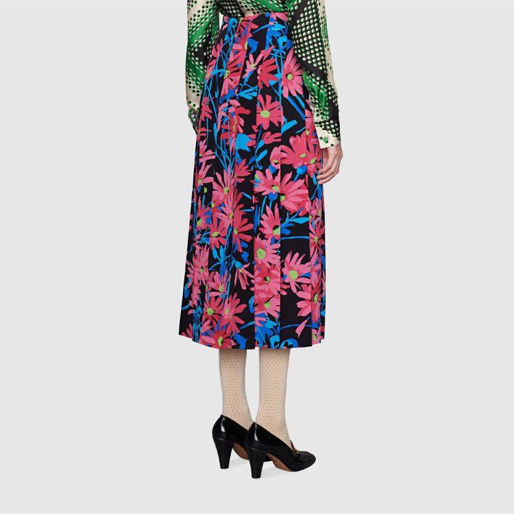 Gucci Повседневная Длинная Юбка Женская Черная 409370-ZAGI6-1187