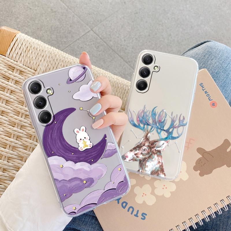 Мягкий силиконовый чехол с рисунком для Xiaomi Redmi Note 13 Pro 13C Poco C65 Samsung A35 A55 M35 S24 Huawei Honor 200 iPhone Camera Защитный противоударный чехол