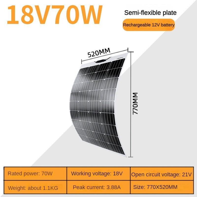 Новая гибкая солнечная панель 18 В бытовой фотоэлектрический модуль монокристаллическая солнечная панель система генерации электроэнергии