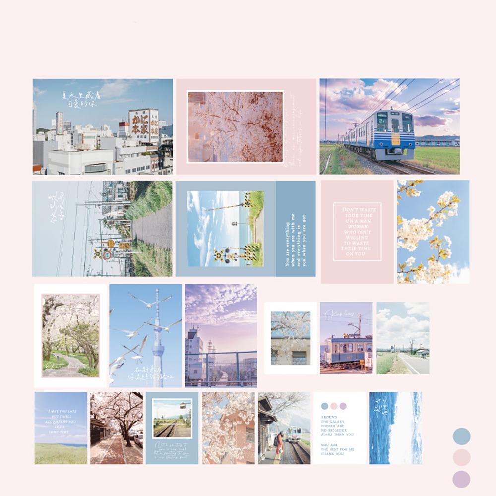 20 шт DIY плакат карты наклейки бумажный фон настенные наклейки НОВЫЕ открытки наклейки подарок