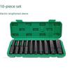 Набор из 10 электрических ключей с шестигранной удлиненной головкой и насадкой-воздушной пушкой
