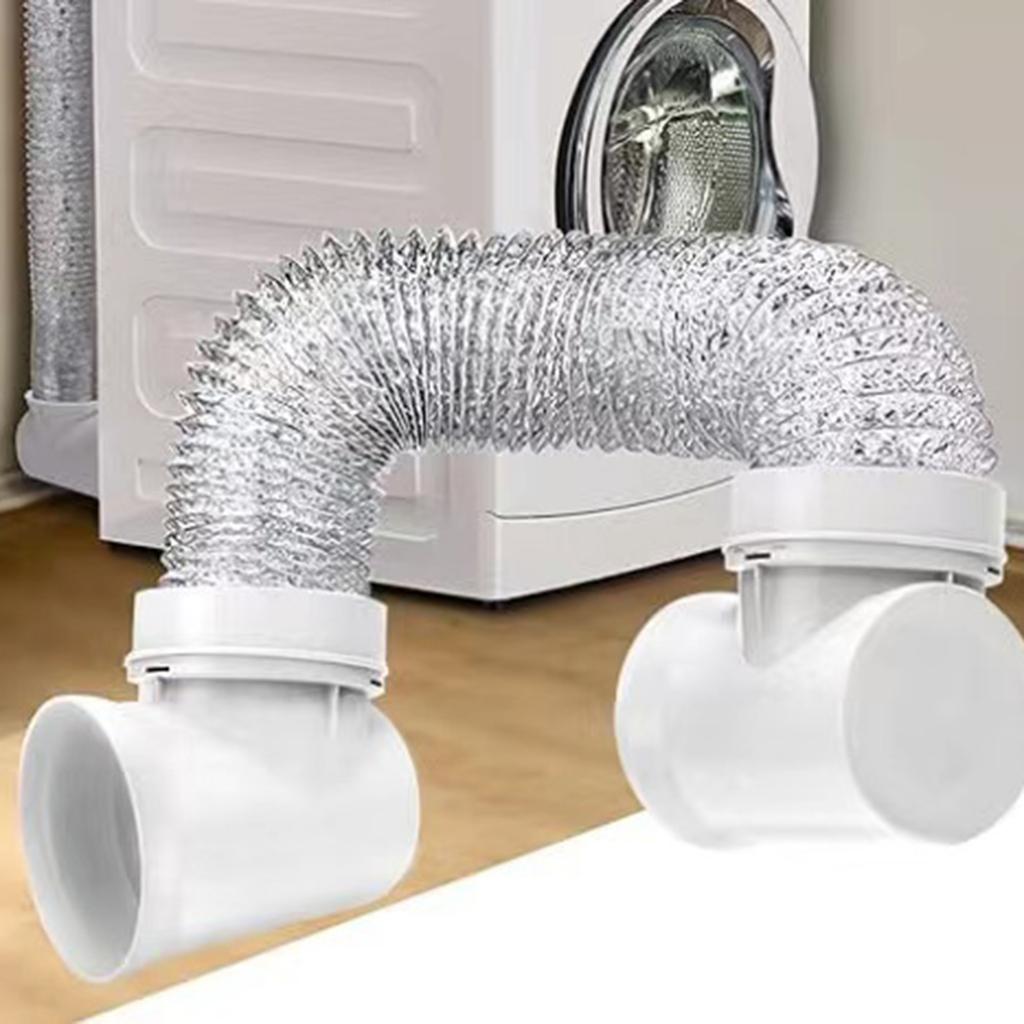 Комплект для подключения вентиляционного отверстия сушилки Соединитель для сушильной машины 90 градусов Вентиляционный шланг для сушилки Соединитель для сушилки под давлением Простая установка