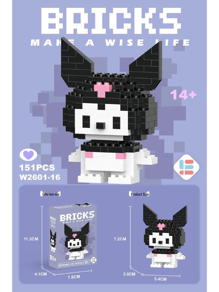 Совместимые с Lego микро строительные блоки мультяшные фигурки - детские развивающие настольные игрушки