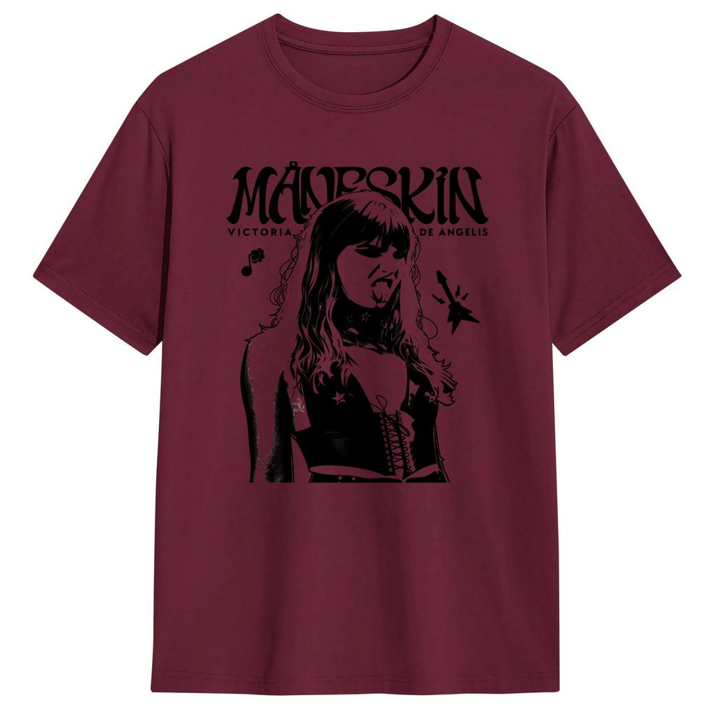 Unisexeskin Band World Tour TShirt Summer Street Style T Shirts 100 Cotton Harajuku Tee Shirt For Couple Pattern Top Tees