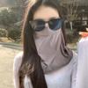 Anti UV Face Sunscreen Veil UPF 50+ Neck Wrap Cover Thin Ice Silk Face Cover  for Male Female