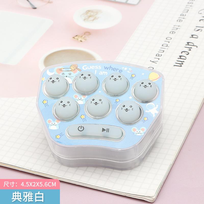 Интерактивная мини-игровая консоль брелок пластиковая игрушка со светодиодной подсветкой портативная и веселая