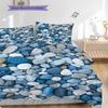 Beach Pattern Bedding Quilt Set Quilt Cover Pillowcase Home Decoration Birthday Gift (1 * duvet cover + 2 * pillowcase, without core)