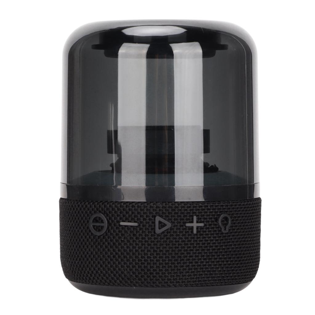 Colorful Glass Speaker Portable Stereo Sound Wireless Bluetooth Speaker with 3 Light Modes for Home