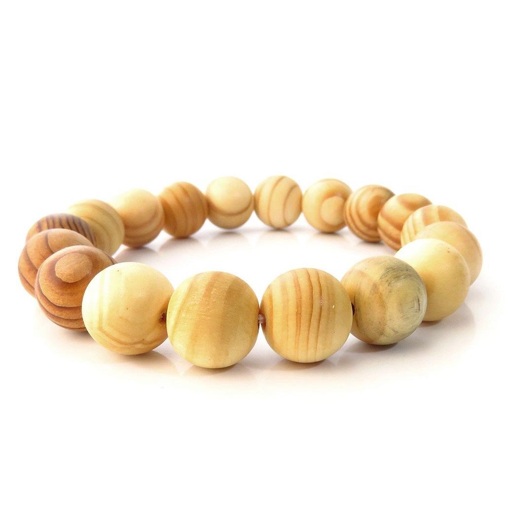 Гора Коя Рикубоку с деревянным миром Буддийская молитва Натуральный энергетический камень [ЗОЛОТОЙ КАМЕНЬ] Браслет, 13 мм, Коробка, Наследие, Бусины, Камень,