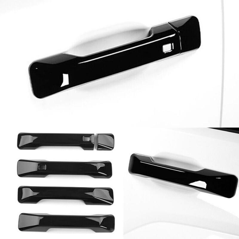 ABS Exterior Door Handle Cover Trim For Hyundai Santa Fe 2024-2025 Gloss Black