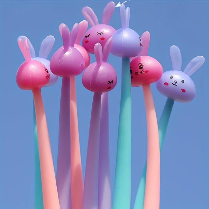 10 Супер Милых Силиконовых Ручек-Антистресс в Виде Кроликов - Специально Разработаны для Студентов для Снятия Стресса во Время Экзаменов, Отлично Подходят для Обычного Письма и Подписей