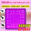 4000W 256 LED Grow Light LED Phyto-lamp Full Spectrum High Power AC85-265V LED Panel Grow Lamp for Plants Hydroponics Tent