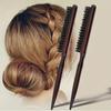 Anti Iron Comb, Wild Boar Bristle Curly Hair Brush, Natural Wood Hair Brush, Professional Salon Hairdressing Comb, Creating Fluffy Hair