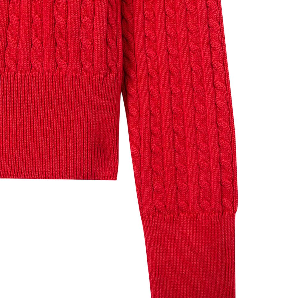 Polo Ralph Lauren свитер Ss23 однотонный с вышитым логотипом однобортный с длинным рукавом вязаный детский свитер красный 312543047-039