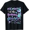 Мама birthday-русалки Совместная семейная футболка ко Дню матери