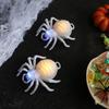 Waterproof Halloween Glowing Spiders Light Scary Realistic Illuminated Spiders Light Decorative LED Spiders Light