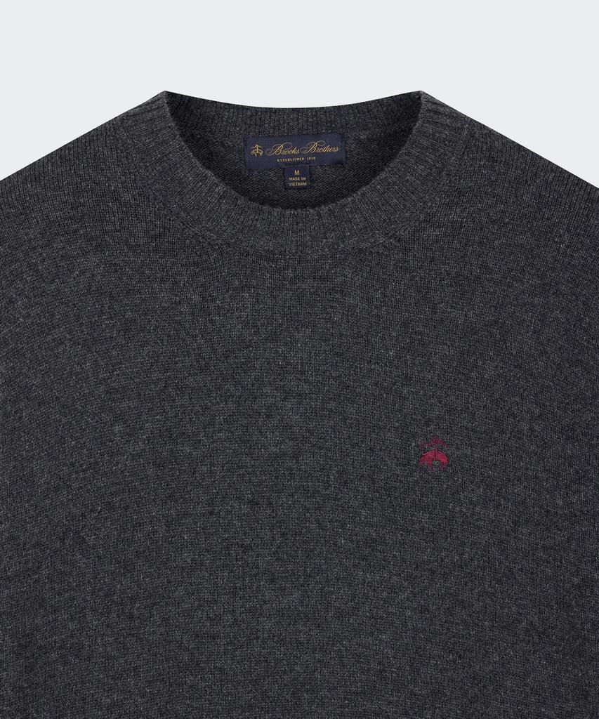 BROOKS BROTHERS [Heritage] Wool Cashmere Solid Sweater (Charcoal) (Bbwrmhg412)