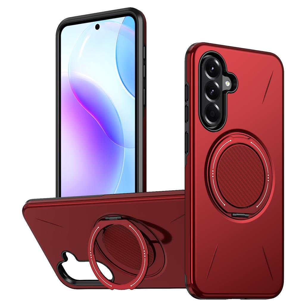 Магнитный чехол для Samsung Galaxy A55 5G с вращающейся подставкой, чехол для телефона из ТПУ+ПК