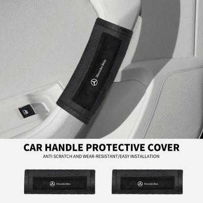 Защитные перчатки для ручки крыши автомобиля, аксессуары с логотипом для Mercedes Benz AMG C E S A GLE CLC clase W204 W221 W205 W176
