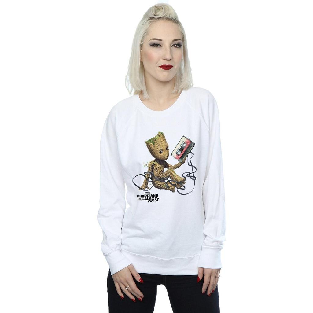 Marvel Womens/Ladies Guardians Of The Galaxy Groot Tape Sweatshirt