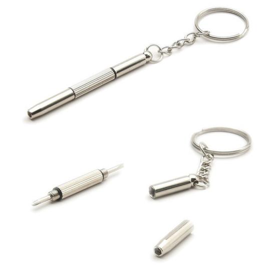 3in1 Mini Sunglasses Eyeglass Phone Watch Repair Keychain Screwdriver Kit Tool