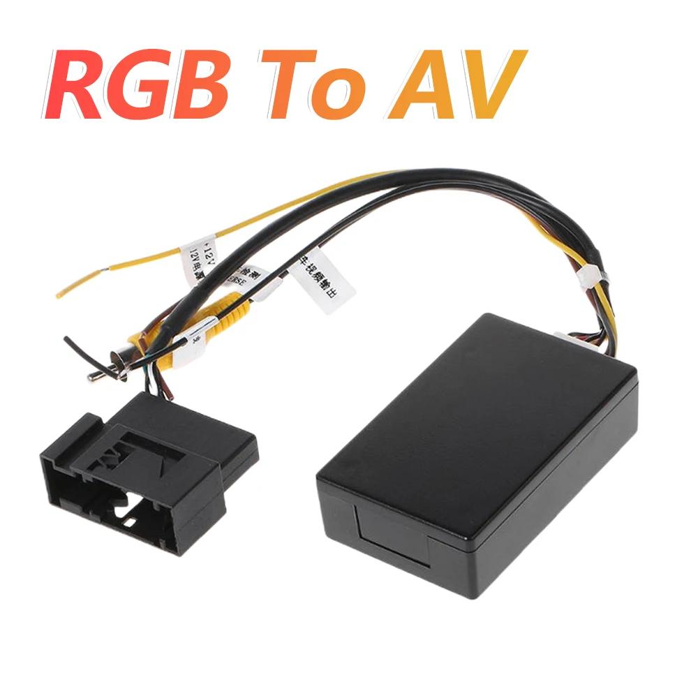 12V Parking Camera Decoder RGB To AV Reverse Camera Interface Reversing Camera Signal Converter for VW RCD510 RNS510 RNS315
