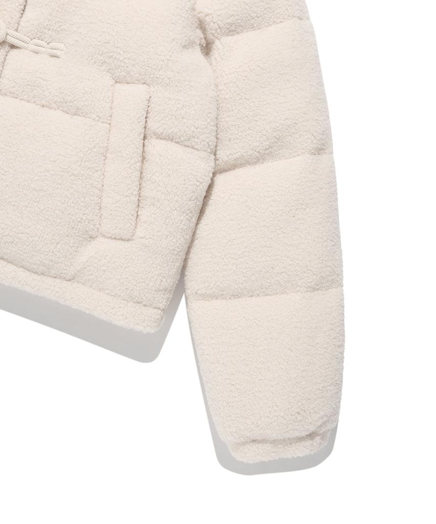 Wacky Willy Women'S Fleece Toggle Short Down Cream