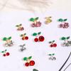10 шт. вишневый сплав, художественный стиль, стразы, сверкающие Ins, трехмерные украшения для ногтей