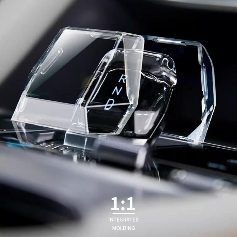 Для BYD Song Plus Seal U DM-i EV 2023-2025 Хрустальный Рычаг Центральная Консоль Защитный Чехол Ручки Переключения Передач Прозрачная Накладка на Головку Рычага Переключения Передач для Модификации
