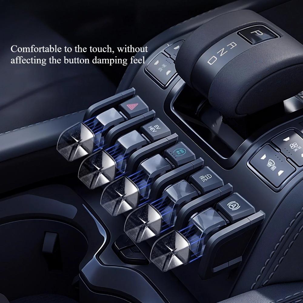 For BYD Denza B5 B8 B3 Leopard 5 8 Titanium 3 Central Control Button TPU Protective Cover Interior Modification Accessories